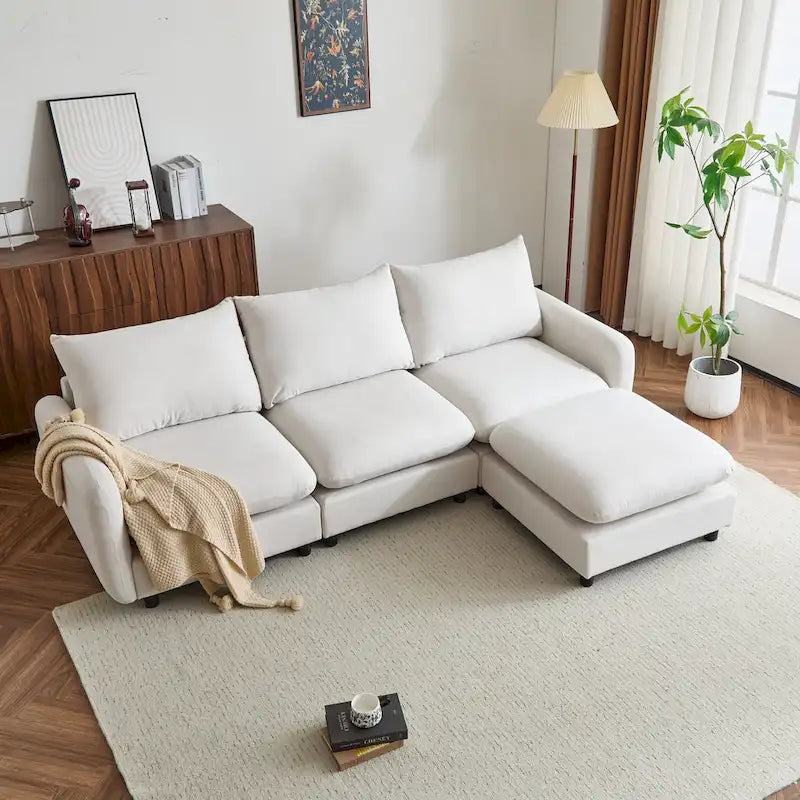 Canapé Modulable Moderne Rembourré