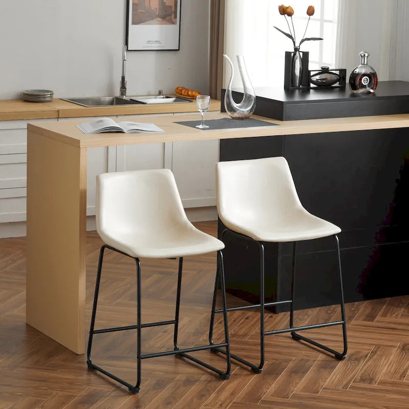 Lot de 2 tabourets de bar 24 pouces style rétro