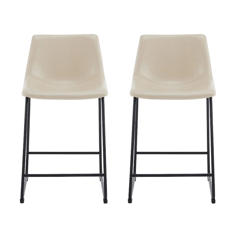 Lot de 2 tabourets de bar 24 pouces style rétro