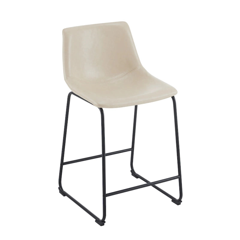 Lot de 2 tabourets de bar 24 pouces style rétro
