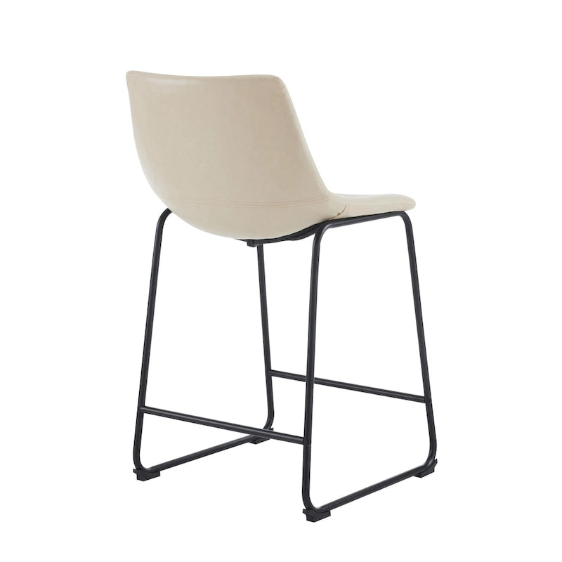 Lot de 2 tabourets de bar 24 pouces style rétro