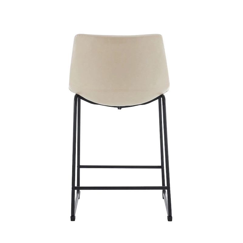 Lot de 2 tabourets de bar 24 pouces style rétro