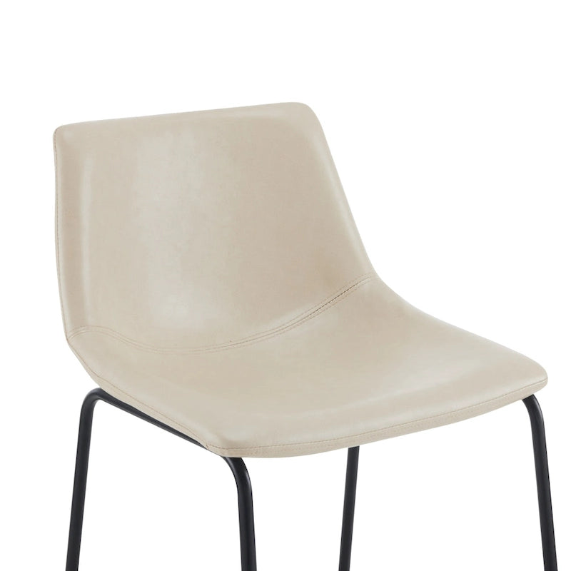 Lot de 2 tabourets de bar 24 pouces style rétro