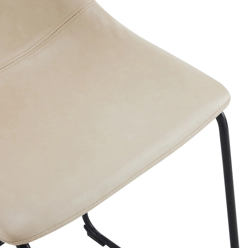 Lot de 2 tabourets de bar 24 pouces style rétro