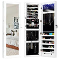 Armoire à bijoux murale avec miroir et lumières LED