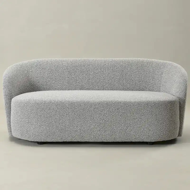 Causeuse Sherpa Rembourrée, Canapé Bouclé, 68W