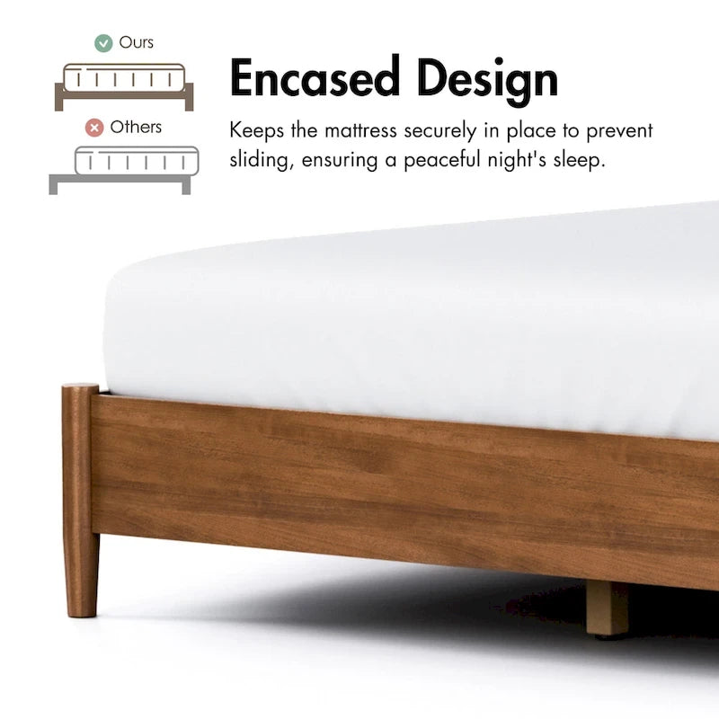 Ensemble de chambre à coucher 3 pièces en tissu bouclé, style milieu du siècle