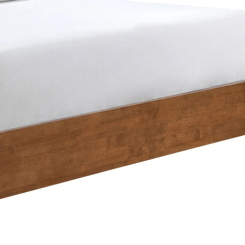 Ensemble de chambre à coucher 3 pièces en tissu bouclé, style milieu du siècle