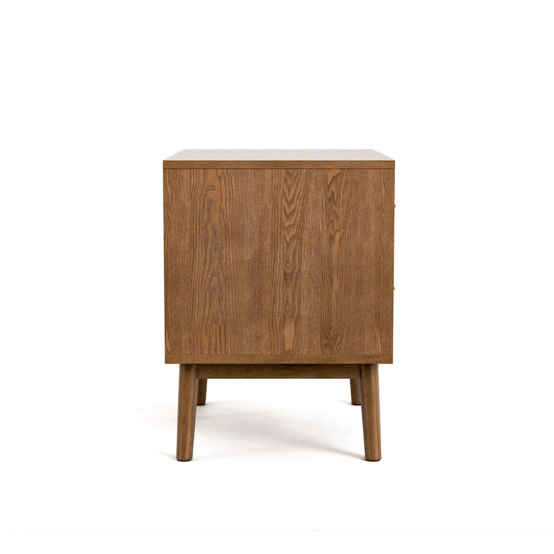 Ensemble de chambre à coucher 3 pièces en tissu bouclé, style milieu du siècle