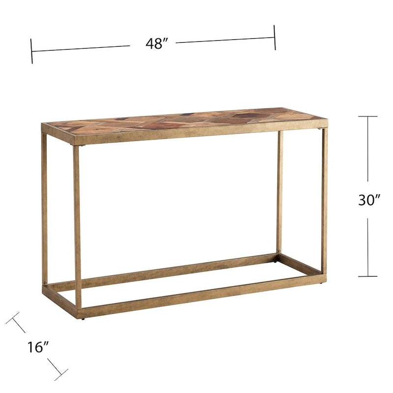 Console en bois de récupération moderne