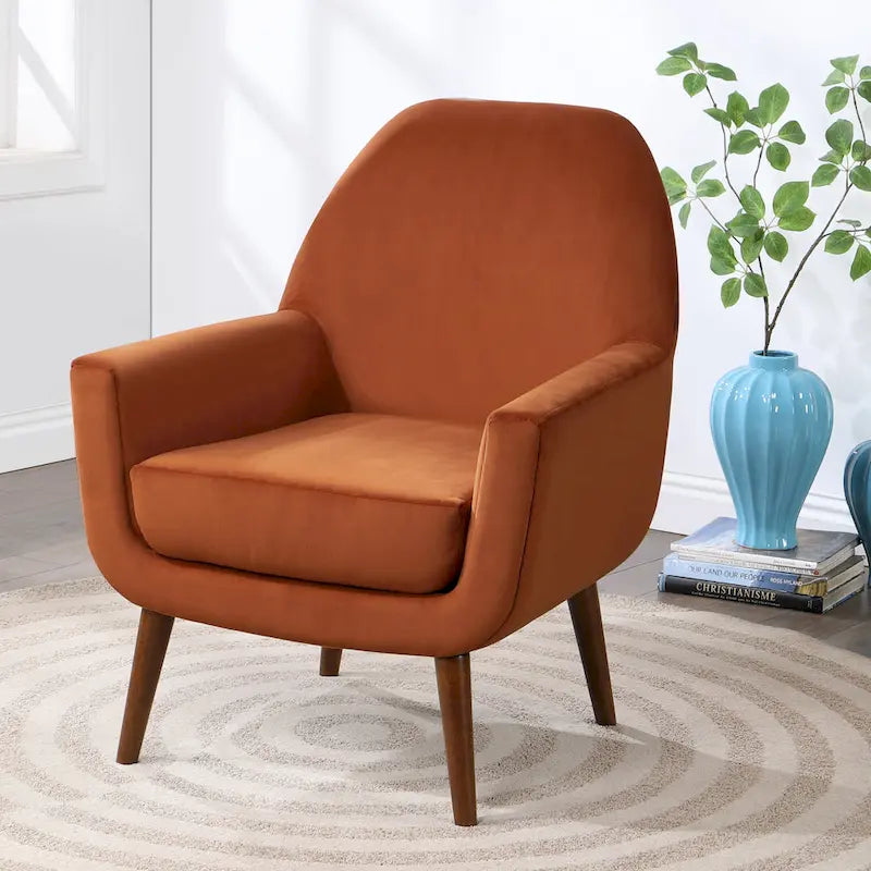 Fauteuil médiéval en velours