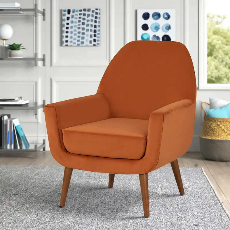 Fauteuil médiéval en velours