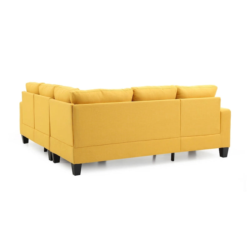 Canapé d'angle 2 pièces en sergé de polyester de 82 po de largeur - 32L x 82W x 35H