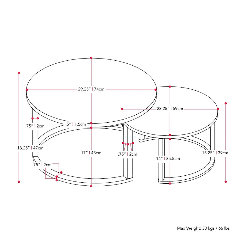 Tables basses gigognes