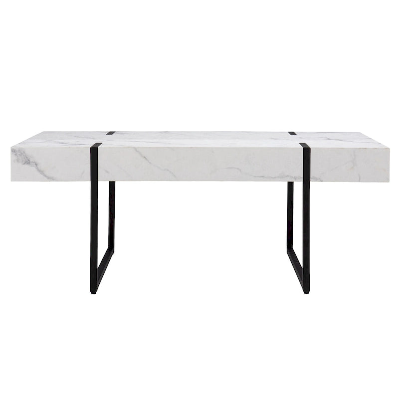 Table basse moderne effet marbre