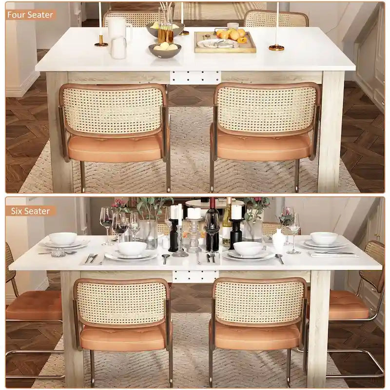 Table à manger moderne extensible