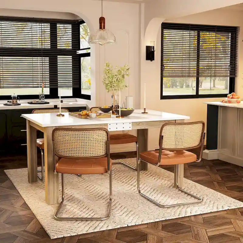 Table à manger moderne extensible