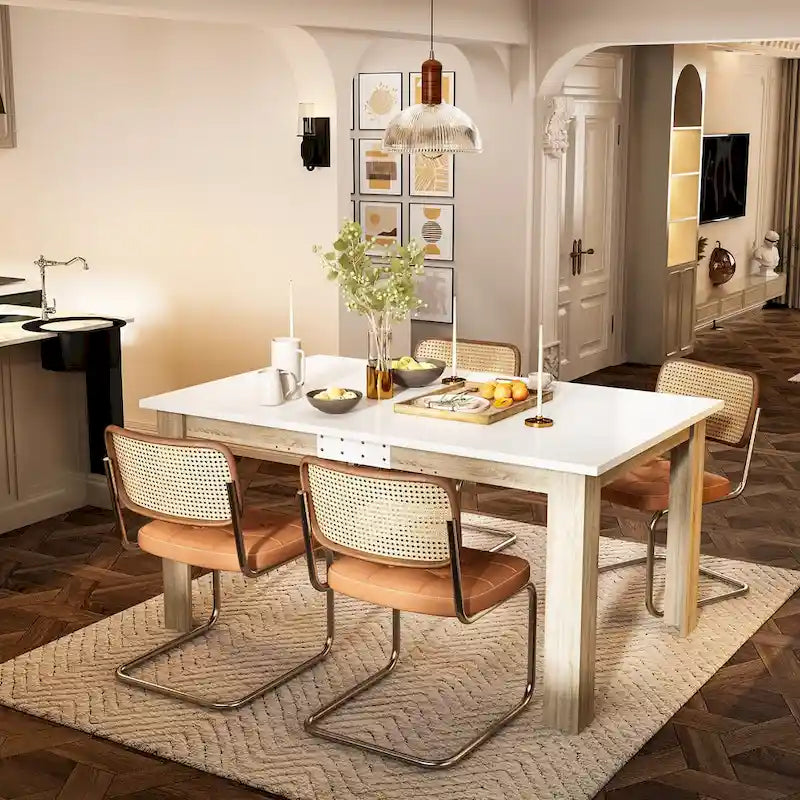 Table à manger moderne extensible