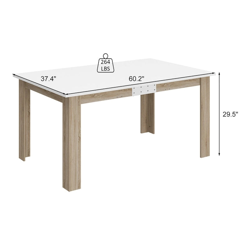Table à manger moderne extensible