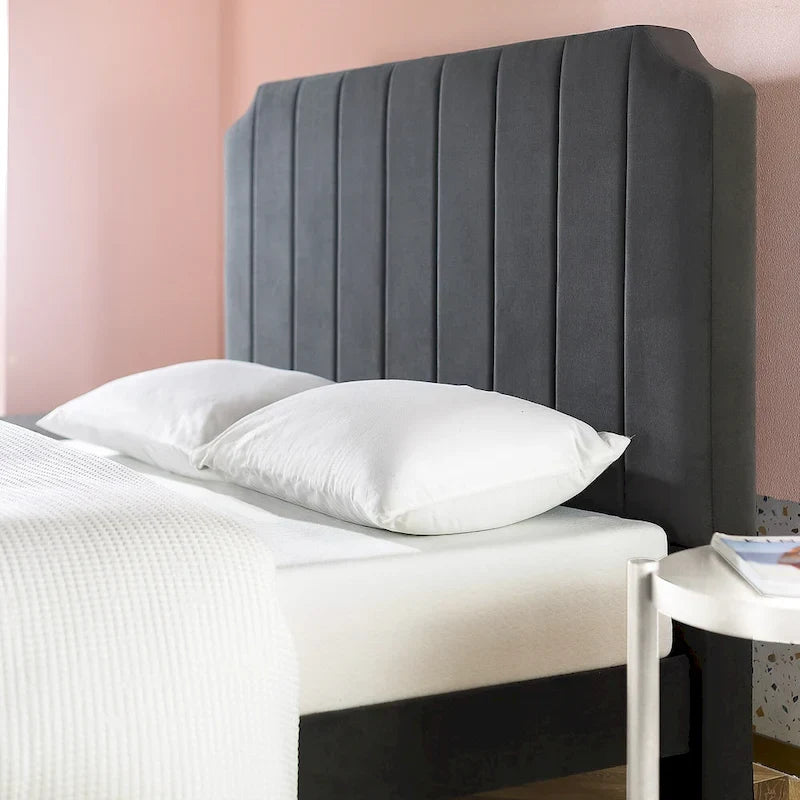 Cadre de lit plateforme souple noir ardoise
