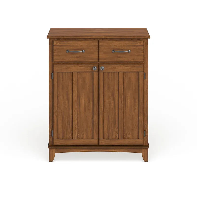 Buffet en chêne avec plateau en bois