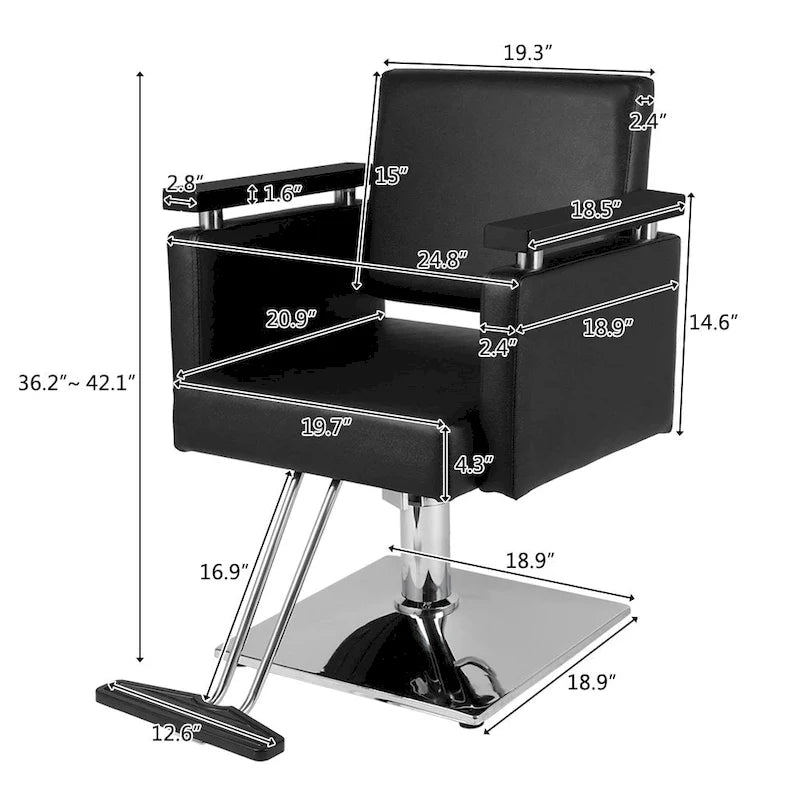 Fauteuil de coiffure hydraulique pour salon de coiffure
