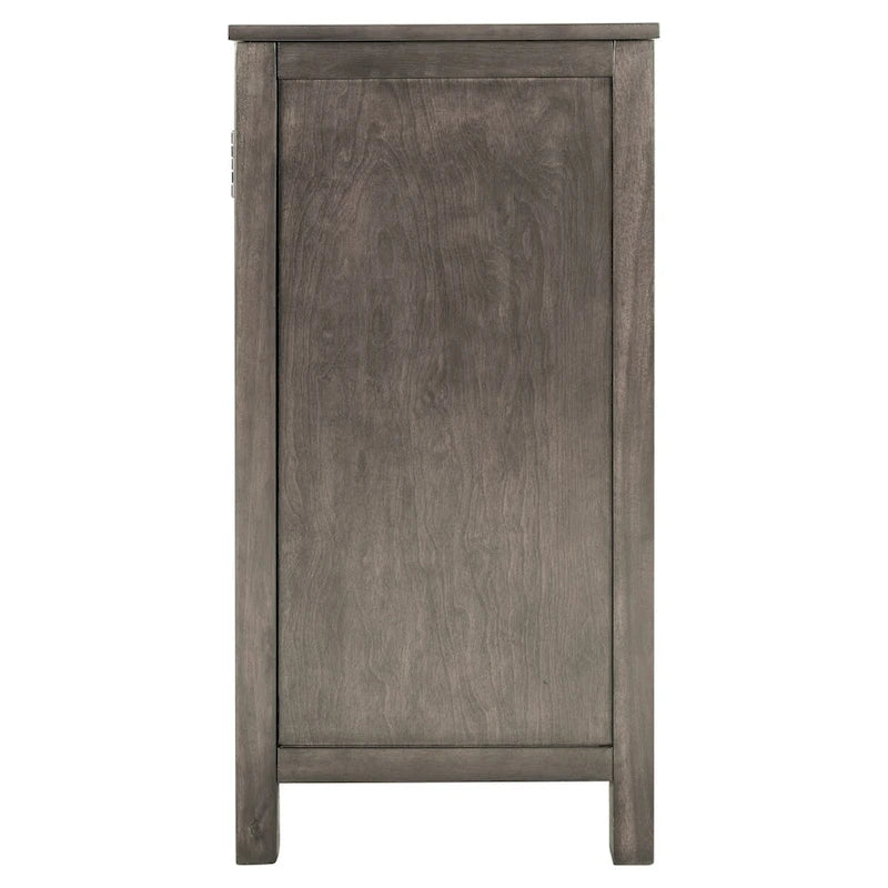 Buffet de salle à manger en bois avec portes et étagère réglable