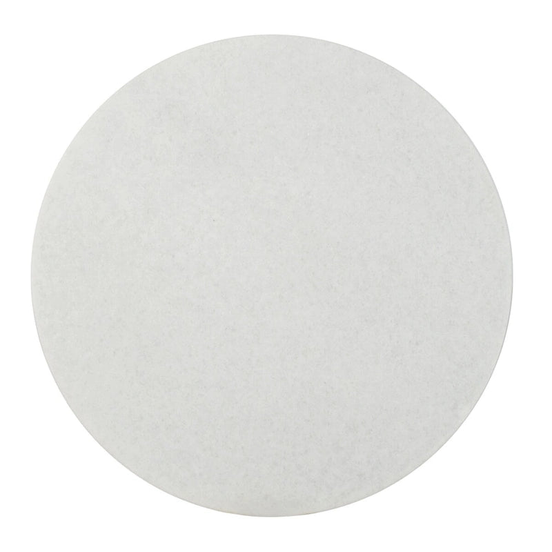 Table d'appoint en laiton et granit blanc