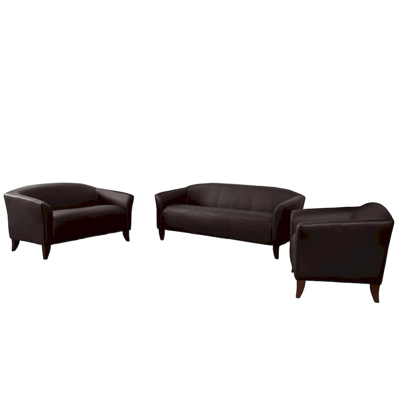 Ensemble de réception avec pieds en bois - 33,5 - 72,75L x 29 - 31P x 29H - 33,5 - 72,75L x 29 - 31P x 29H