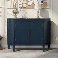 Bahut de rangement d'appoint, meuble en bois avec portes à motifs antiques pour couloir, entrée, salon