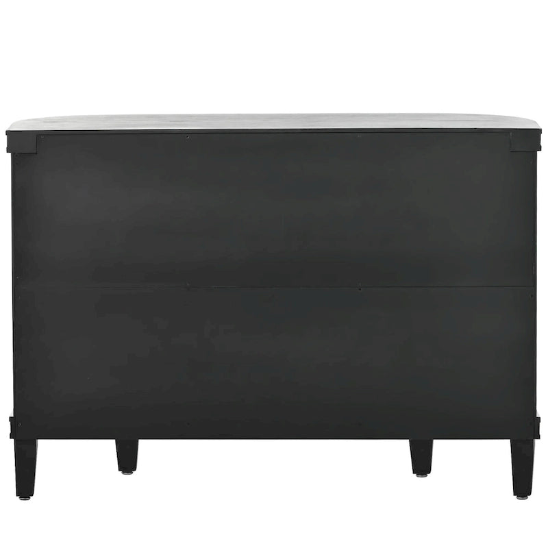 Bahut de rangement d'appoint, meuble en bois avec portes à motifs antiques pour couloir, entrée, salon