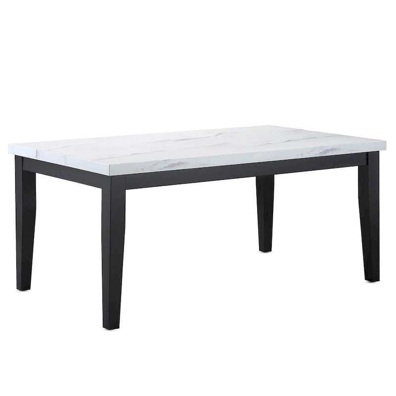 Ensemble de salle à manger blanc et cerisier