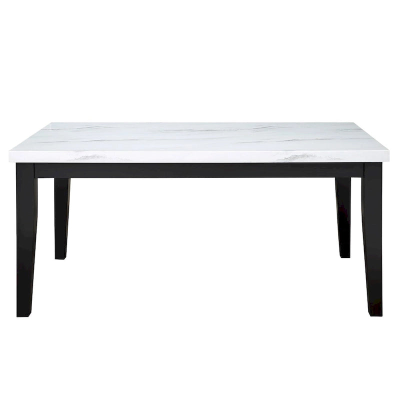 Ensemble de salle à manger blanc et cerisier