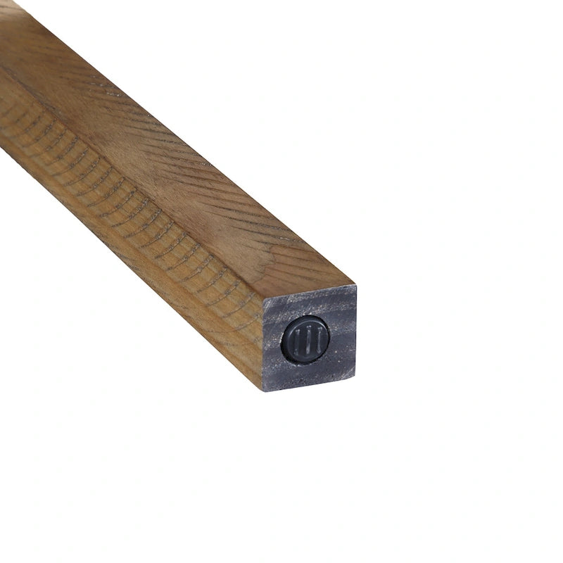 Banc d'entrée/salle à manger en bois motif chevron de 44 po de long
