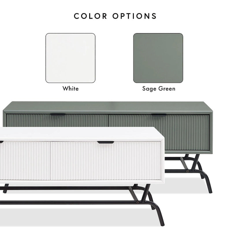Ensemble de table basse et de table d'appoint modernes deux pièces