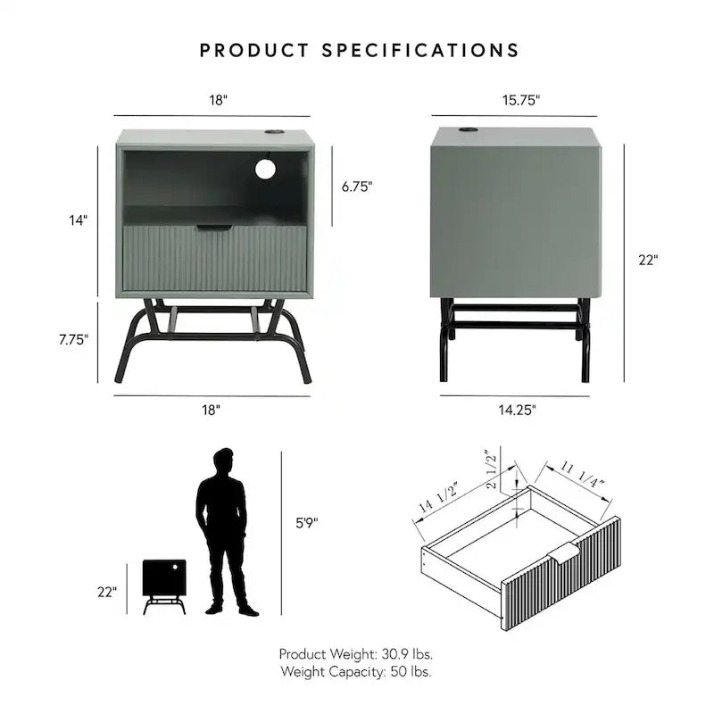 Ensemble de table basse et de table d'appoint modernes deux pièces