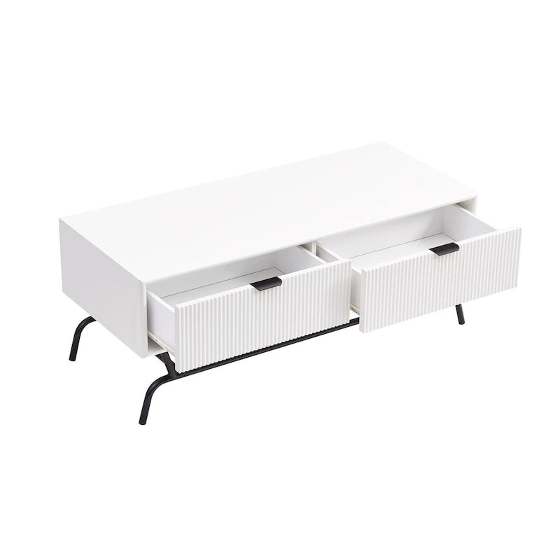 Ensemble de table basse et de table d'appoint modernes deux pièces