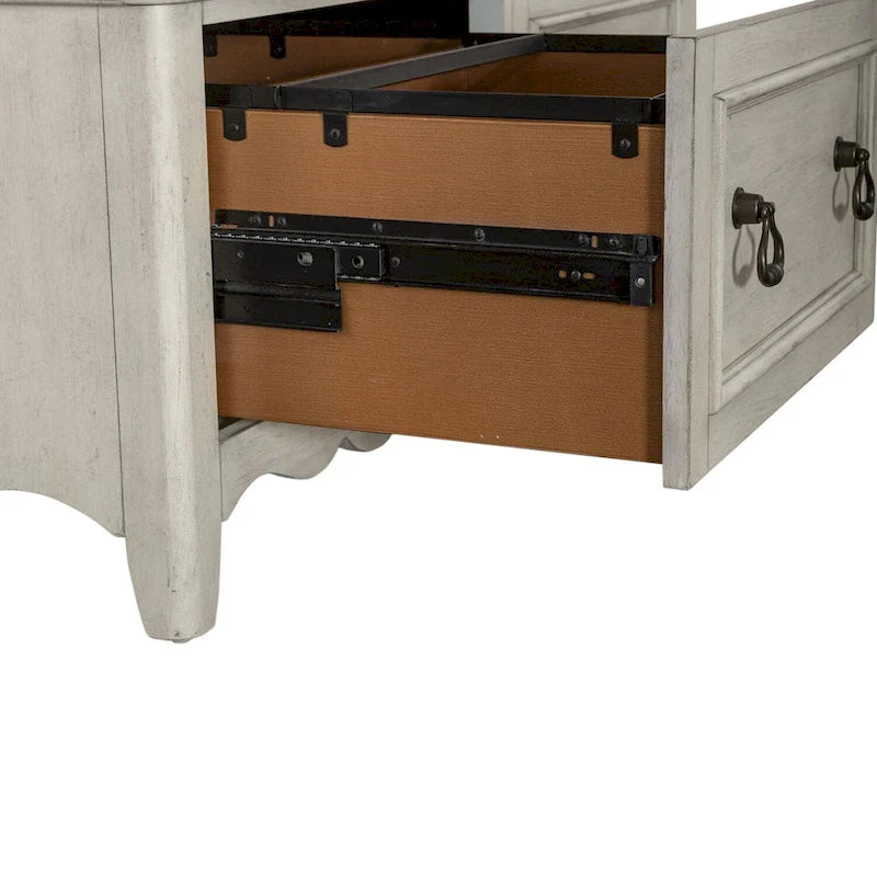 Crédence Blanc Antique - Largeur 56 x Profondeur 21 x Hauteur 30