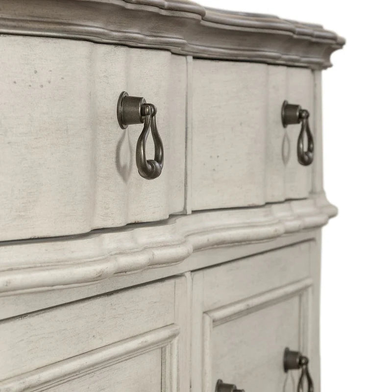Crédence Blanc Antique - Largeur 56 x Profondeur 21 x Hauteur 30